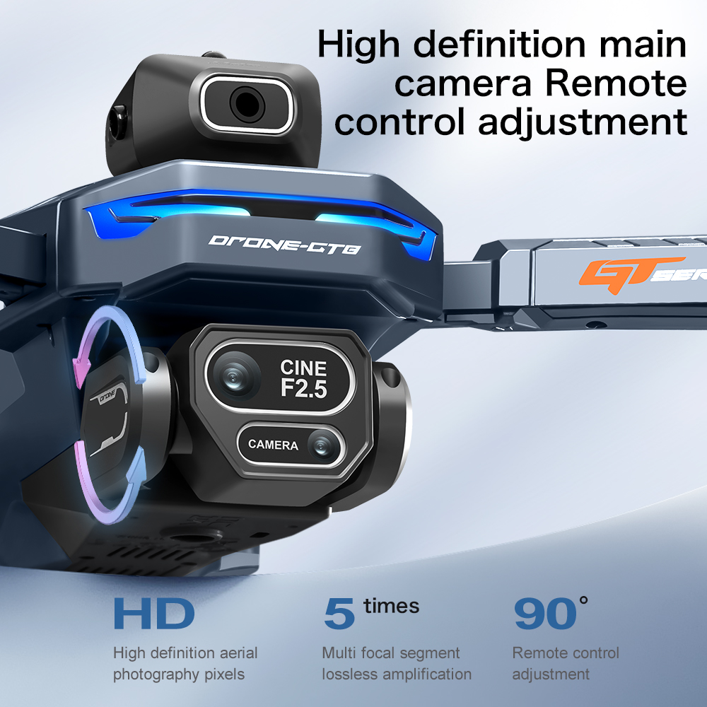 НОВЫЙ Дрон GT8 HD RC с двумя п – обзор и цена Fpv Brushless Rc Drone 4K