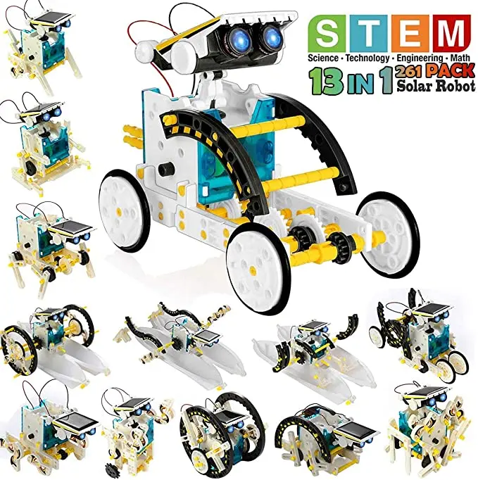 STEM 13-в-1 обучающий солнечны – обзор и цена Stem Solar Robot Kit For Kids